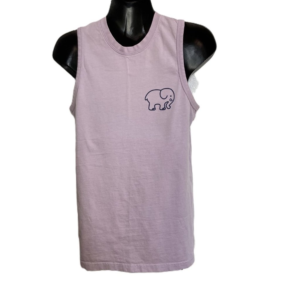 Elephant Ivory Ella Purple Girl's Sleeveless Tank Top XS